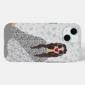 Ultra Glamour Fashion Illustration Art Case-Mate iPhoneケース (裏面 (横))