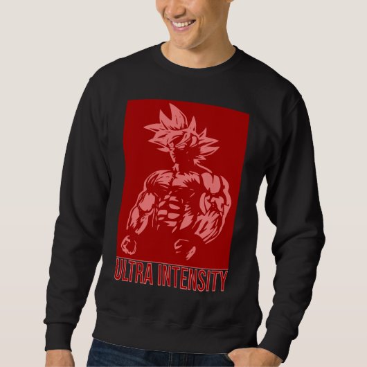 Ultra Intensity Design Anime Fitness - Gym Focus スウェットシャツ (正面)