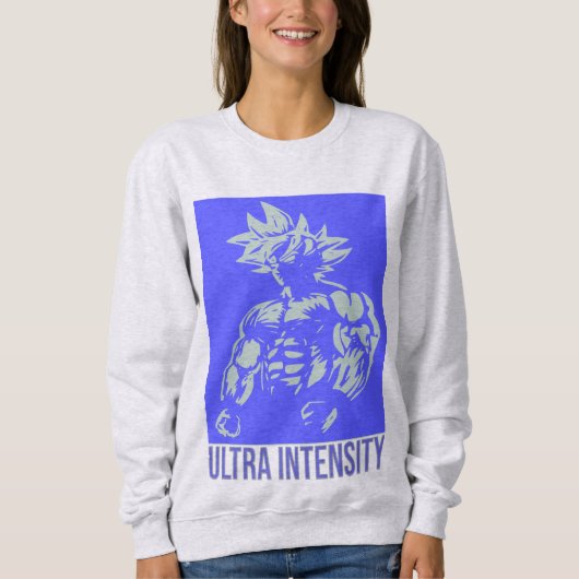 Ultra Intensity Design Anime Fitness - Gym Focus  スウェットシャツ (正面)