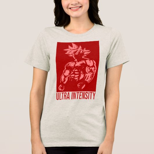Ultra Intensity Design Anime Fitness - Gym Focus  トライブレンドＴシャツ (正面)