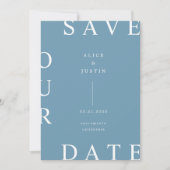 ultra layoutモダン日付の保存 招待状 (正面)