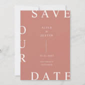 ultra layoutモダン日付の保存 招待状 (正面)