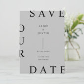 ultra layoutモダン日付の保存 招待状 (スタンド正面)