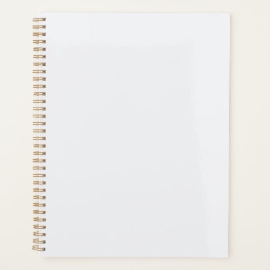 Ultra Light Gray Minimal Background プランナー手帳 (正面)