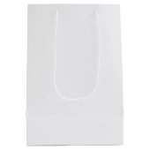 Ultra Light Gray Minimal Background ミディアムペーパーバッグ (裏面)