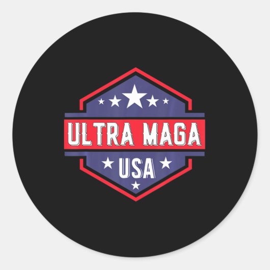 Ultra MAGA 47 ラウンドシール (正面)