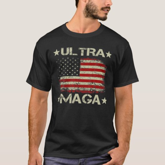 Ultra Maga Messy Bun- The Great Maga King Donald T Tシャツ (正面)