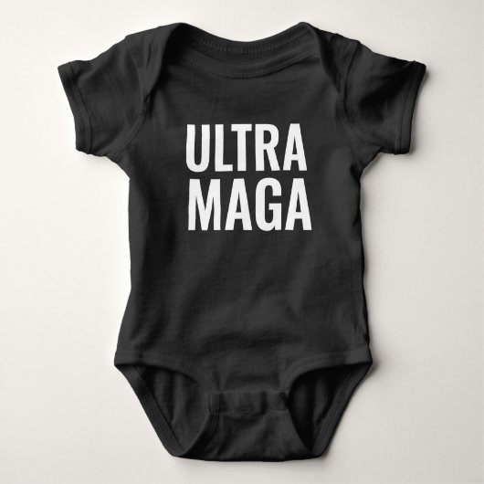 ULTRA MAGA TRUMP TODDLER T-SHIRT ベビーボディスーツ (正面)