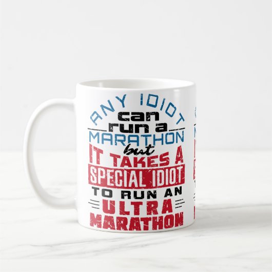 Ultra Marathon Runner Ultramarathon Running Funny  コーヒーマグカップ (左)