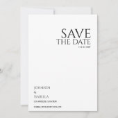 Ultra minimal text photo collection save the date 招待状 (正面)