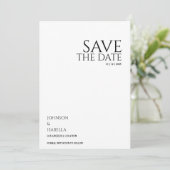 Ultra minimal text photo collection save the date 招待状 (スタンド正面)