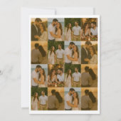 Ultra minimal text photo collection save the date 招待状 (裏面)