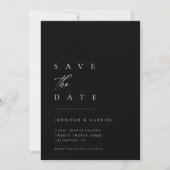 Ultra-Minimal Typography Save the Date | Invitatio 招待状 (正面)