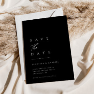 Ultra-Minimal Typography Save the Date   Invitatio 招待状