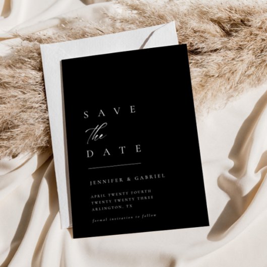 Ultra-Minimal Typography Save the Date | Invitatio 招待状