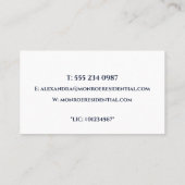 Ultra-Modern Real Estate Horizontal Business Card 名刺 (裏面)