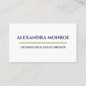 Ultra-Modern Real Estate Horizontal Business Card 名刺 (正面)