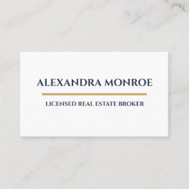 Ultra-Modern Real Estate Horizontal Business Card 名刺