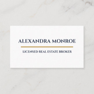Ultra-Modern Real Estate Horizontal Business Card 名刺