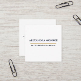 Ultra-Modern Real Estate Square Business Card スクエア名刺