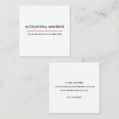 Ultra-Modern Real Estate Square Business Card スクエア名刺 (正面/裏面)