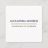 Ultra-Modern Real Estate Square Business Card スクエア名刺 (正面)