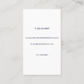 Ultra-Modern Real Estate Vertical Business Card 名刺 (裏面)