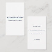 Ultra-Modern Real Estate Vertical Business Card 名刺 (正面/裏面)