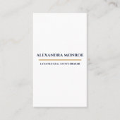 Ultra-Modern Real Estate Vertical Business Card 名刺 (正面)