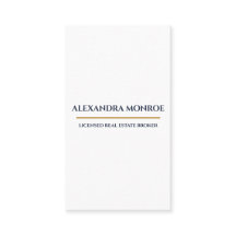 Ultra-Modern Real Estate Vertical Business Card