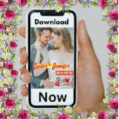 Ultra Name写真モダンのパーソナライズ縦 セーブザデート