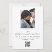 ULTRA NAMES モダン MONOGRAM日付の保存 招待状 (裏面)