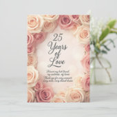 Ultra Romantic 25th Wedding Anniversary Card – Pur シーズンカード (スタンド正面)