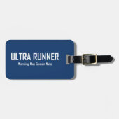 Ultra Runnerにはナット警告が含まれている可能性がある ラゲッジタグ (正面横)