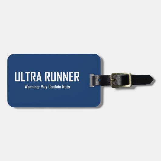 Ultra Runnerにはナット警告が含まれている可能性がある ラゲッジタグ (正面横)