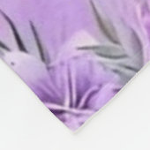 Ultra-Soft Lavender Floral Faith Butterfly Design フリースブランケット (角)