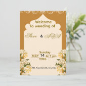 Ultra Soft Wedding Invitation – Minimal & Gentle  招待状 (スタンド正面)