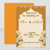 Ultra Soft Wedding Invitation – Minimal & Gentle  招待状 (正面/裏面)