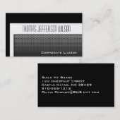 Ultra Steelモダンプロフェッショナル名刺 名刺 (正面/裏面)