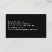 Ultra Steelモダンプロフェッショナル名刺 名刺 (裏面)