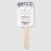 Ultra Violetの水結婚色フローラプログラム ハンドファン (正面)