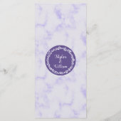 Ultra Violetの結婚メニューシンプル披露宴 メニュー (裏面)