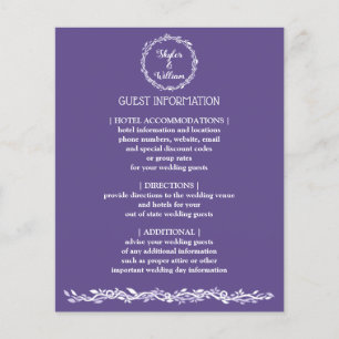 Ultra Violetの結婚Guestシンプル情報 チラシ