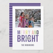 Ultra Violetパレットクリスマスグリーティングフォト