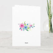 Ultra Violetフローラフォトサンキューカード サンキューカード (裏面)