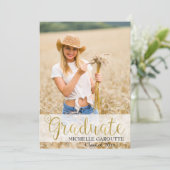 Ultra Violet写真卒業アナウンスメントカード 案内状 (スタンド正面)