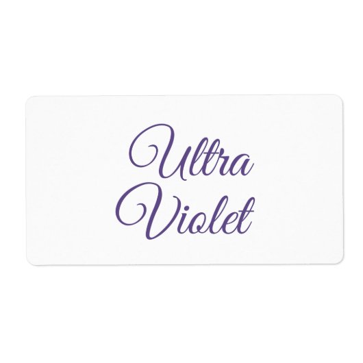 Ultra violet 2018カラー ラベル (正面)