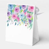 Ultra Violet Color Combo Waterカラーフローラ結婚 フェイバーボックス (裏面サイド)