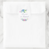 Ultra Violet Color Combo Waterカラーフローラ結婚 ラウンドシール (バッグ)