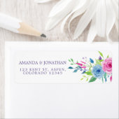 Ultra Violet Combo Waterカラーフローラ結婚 ラベル (インサイチュ)